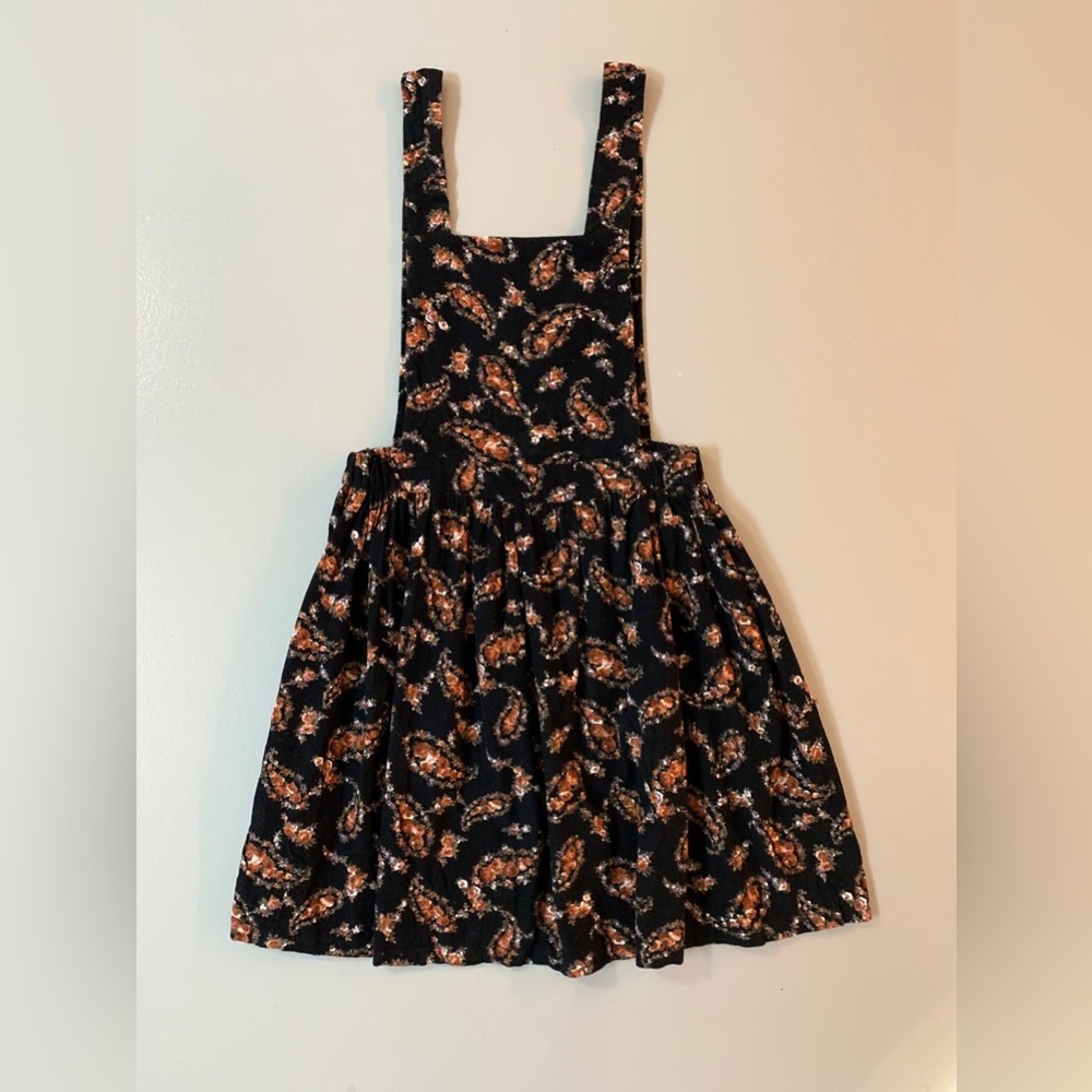 Corduroy printed dress - small